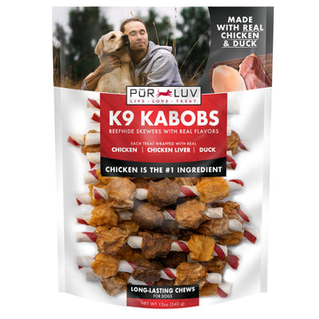 Pur Luv Chicken Jerky Dog Treats, Made with 100% Real Chicken Breast, 16 Ounces, Healthy, Easily Digestible, Long-Lasting, High Protein, Satisfies Dog's Urge to Chew