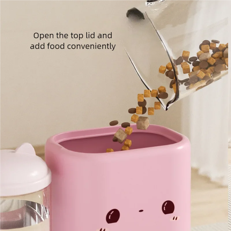 Smiling Cat Feeder Set